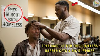 Black barber gives free haircuts to the homelessOn closing day a millionaire’s shocking surprise… [upl. by Cid]