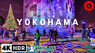 Christmas in Japans 2nd Largest City  4K HDR Spatial Audio [upl. by Attenrev]