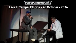 Rex Orange County  Live In Tampa Florida  October 26th 2024  Full Concert HD [upl. by Annaitat]