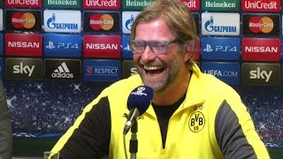 PKSpaß Dolmetscher imitiert Jürgen Klopp quotWeltklassequot  Borussia Dortmund  FC Arsenal [upl. by Mack]