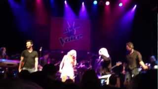 The Coaches Xtina Adam Ceelo amp Blake Perform at House of Blues in Hollywood [upl. by Seena]