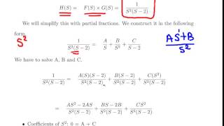 Laplace Transforms  Convolution example with Partial Fraction Expansion [upl. by Chancey]