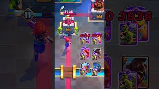 Best Combo Damage With Evo Goblin Barrel clashroyale [upl. by Viva]