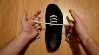 How to tie your shoe lace in one second  Fastest way in the world  Learn in under a minute [upl. by Anyat]