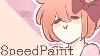 quotHang In Therequot Sayori  DDLC Speedpaint [upl. by Bachman]