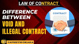 KEY DIFFERENCE BETWEEN VOID AND ILLEGAL CONTRACT [upl. by Nitniuq981]