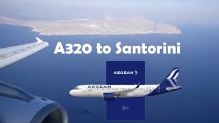 Olympic Airways A320 Athens to Santorini Trip Report [upl. by Aziar311]