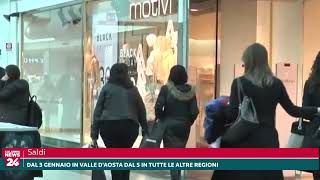 Saldi Dal 3 gennaio in Valle DAosta il 5 nella altre regioni [upl. by Acenom832]