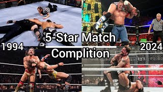 All Of WWE 5Star Matches Match Card Complition 19942024 [upl. by Leggett]