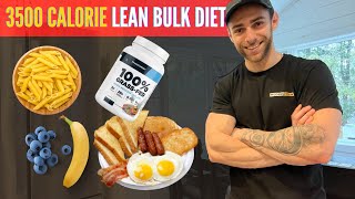 3500 Calorie Lean Bulk Diet Full Day of Eating [upl. by Eitsim]