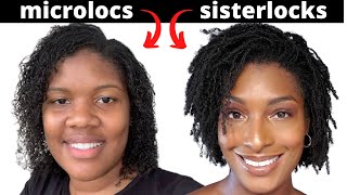 MICROLOCS VS SISTERLOCKS QampA feat LenasLovelyLocs1 [upl. by Farr]