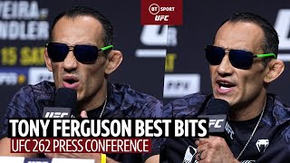 quotYouve got Dana White privilegequot Tony Ferguson UFC 262 Press Conference highlights [upl. by Soisanahta538]