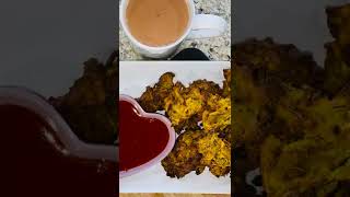 Air Fryer Onion Pakodas II How to make Onion Bhaji in Air Fryer Shorts [upl. by Barbur]