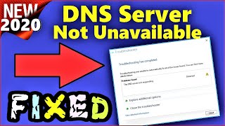 DNS Server Unavailable Windows 10 \ 8 \ 7  How to Fix DNS Server might be Unavailable on Windows [upl. by Uhej]