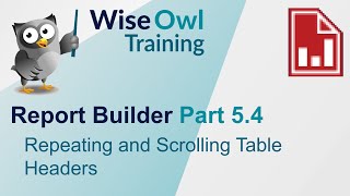 SSRS Report Builder Part 54  Repeating and Scrolling Table Headers [upl. by Kravits]