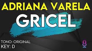 Adriana Varela  Gricel  Karaoke Instrumental [upl. by Baras464]