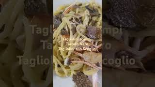 Tagliolini al Tartufo Nero Tagliato Allo Scoglio food comedy [upl. by Aizitel656]