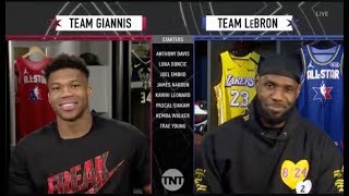 Team Giannis amp Team LeBron Draft  2020 NBA AllStar [upl. by Lotsirk]