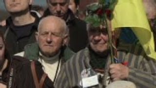 70th anniversary Buchenwald camp liberation [upl. by Hsoj]