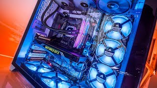 We put 9 FANS inside a Lian Li O11 PC CaseTemperatures are Surprising [upl. by Hayimas]