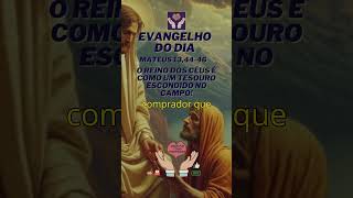 O Reino Dos Céus é Como um Tesouro Escondido no Campo Shorts jesus fe evangelizar tiago jo [upl. by Hsevahb]