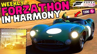 Forza horizon 5NEW Weekly FORZATHON challenges IN HARMONYForzathon shop and playlist rewards [upl. by Noonberg170]