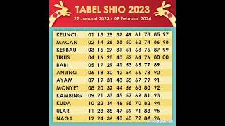 TABEL SHIO 2023 [upl. by Xonel]