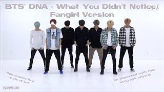 BTS DNA Dance Practice  What You Didnt NoticeFangirl And Fanboy Version [upl. by Macur]