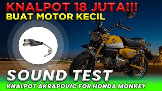 KNALPOT AKRAPOVIC FOR HONDA MONKEY [upl. by Derr]