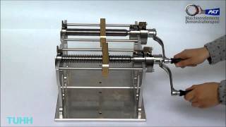 TUHH PKT Funktionsdemonstrator Spindeltrieb [upl. by Kulseth]