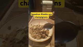 Speedrun Risotto aux champignons en 15 min recetterapide recettefacile speedrun risotto [upl. by Alta]