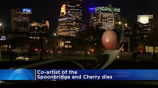 quotSpoonbridge and Cherryquot coartist Claes Oldenburg dies at 93 [upl. by Aihsatal]