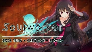 SoulWorker Online  Iris Yuma  Creation Emotes and Room Interaction  HD 60FPS [upl. by Enomrej]