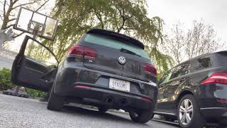 VW MK6 Golf R 2012 CTS Turbo Catless Downpipe Cold Start [upl. by Woodman]