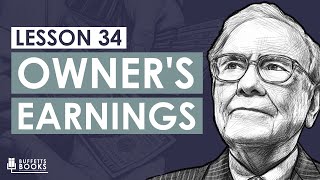 34 Warren Bufetts Owners Earnings Calculation [upl. by Orlene]