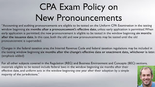 2015 CPA Exam Changes FAR AUD REG BEC [upl. by Tenney236]