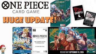 HUGE OP08 Update PreRelease Double Pack Release Date Officially Revealed One Piece TCG News [upl. by Leahcimed]