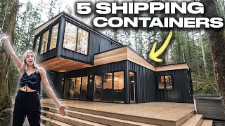 Inside A 2Story Home Built Out of SHIPPING CONTAINERS [upl. by Nojad58]