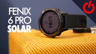 Garmin Fenix 6 Pro Solar Unboxing first look and setup [upl. by Ardnoed]