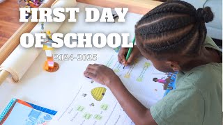 Realistic 1st Grade First Day of Homeschool 20242025 [upl. by Nylarahs]