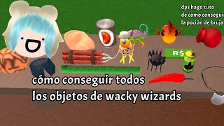 cómo conseguir todos los objetos de wacky wizardsroblox [upl. by Ojyllek674]