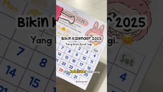 Kalender 2025 Tema Labubu ✨ idebermain youtubeshorts diy kalender2025 [upl. by Mehta]