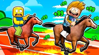 Becoming The Fastest In Roblox Horse Race [upl. by Macilroy]