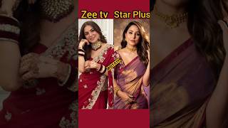 zee5 vs star plus top series actress beutiful look🔥preetaaksarashraddha aryanewtrendingshorts [upl. by Ahsasal902]