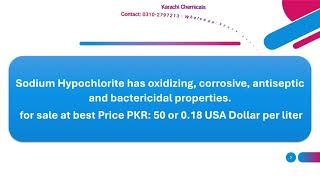 Sodium Hypochlorite Price [upl. by Leinoto841]