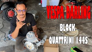 VESPA DARLING  QUATTRINI 144S [upl. by Salamanca732]