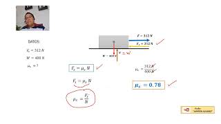 COEFICIENTE DE FRICCIÓN ESTÁTICO [upl. by Chi226]
