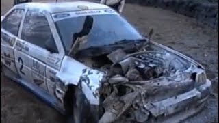 Monster Crash British Rallycross Grand Prix 1994 Martin Schanche Fire Ball Brands Hatch BBC Top Gear [upl. by Nilrem]