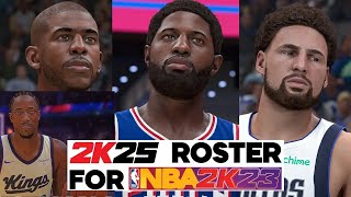 How To Update NBA 2K23s Roster To NBA 2K25s Roster [upl. by Carmella]