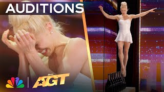 Ballerina Ashlee Montague Balances On GLASS BOTTLES  Auditions  AGT 2024 [upl. by Gunilla150]